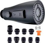 Cabezal Grifo Cocina Acero Inoxidable Negro 3 Funciones Repuesto 9ADAPTADORES. Fixed Price $48.36.