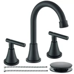 8 Widespread Bathroom Sink Faucet 2 Handles 3 Holes Basin Mixer Tap W/drain. Fixed Price $35.99.
