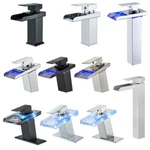 Led Luxury Waterfall Bathroom Sink Faucet Single Handle Basin Vanity Mixer Taps. Fixed Price $32.99.
