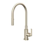 Rohl A3430LMSTN-2 Lombardia Pull-down Kitchen Faucet Satin Nickel. Fixed Price $1214.00.