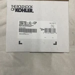New Kohler Coralais Double Handle Laundry Utility Faucet K-15270-4-CP. Fixed Price $60.00.