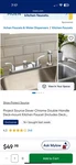 Project Source Dover Kitchen Faucet Chrome 2 Handle Deck Mount Side Sprayer. Fixed Price $35.00.