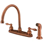 Kingston Brass KB726ALSP Vintage 8 Centerset Kitchen Faucet Sprayer Antique. Fixed Price $132.69.