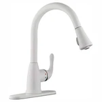 Glacier Bay Single-handle Pull-down Kitchen Faucet With Turbospray, White. Fixed Price $109.41.