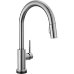 Delta Trinsic Touchless Kitchen Faucet With Technology Brushed Nickel. Fixed Price $325.00.