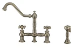 Whitehaus WHKBTCR3-9201-NT-BN Kitchen Faucet In Brushed Nickel. Fixed Price $599.99.