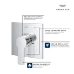 Grohe 19375000 Allure Valve Trim Pressure Balance With Metal Lever Handle. Fixed Price $275.00.