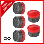 Jqk Faucet Aerator, 2.2 Gpm Flow Retrictor Insert 5 Pack, Red -. Fixed Price $15.59.