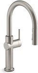Kohler K-22972-VS Crue 3 Spray Pull Down Kitchen Faucet, Vibrant Stainless Steel. Fixed Price $345.00.