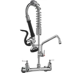 Commercial Faucet With Sprayer 8 Inch Center 25" Height Wall Mount Kitchen Sink. Fixed Price $295.37.