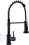 Matte Black Touchless Kitchen Faucet With Pull Down Sprayer - Motion Sensor. Fixed Price $206.65.