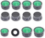 20 Pcs Faucet 2.2 Gpm, Insert Aerators Replacement Parts Green. Fixed Price $11.91.