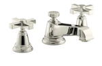 Kohler Pinstripe Pure K-13132-3A-SN Widespread Bathroom Sink Faucet Nickel New. Fixed Price $948.10.