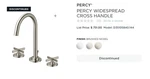 Dxv American Standard Bathroom Faucet Cross Handle Brushed Nickel D35105840.144. Fixed Price $124.99.