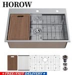 33 Inch Drop In/topmount Kitchen Sink Workstation- Stainless Steel. Fixed Price $169.99.