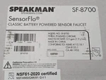 Speakman SSF8700 Sensorflo Bathroom Sink Faucet Polished Chrome. Fixed Price $254.15.