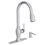 Marchand 1-HANDLE Pull-down Sprayer Kitchen Faucet Stainless By American Stnd. Fixed Price $87.95.