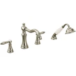 Moen TS21104NL Weymouth Twohandle Diverter Roman Tub Faucet Includes. Fixed Price $889.66.