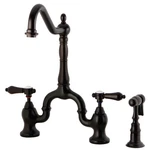 Kingston Brass KS775.BALBS Heirloom 1.8 Gpm Bridge Kitchen Faucet - Bronze. Fixed Price $708.47.
