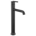 Delta Trinsic 1 Handle Vessel Bathroom Faucet Matte Black-certified Refurbished. Fixed Price $339.63.