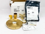 Kohler TS14423-3-2MB Purist Rite-temp Valve Trim Cross Handle Brushed Brass. Fixed Price $319.01.
