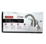 Delta Kahlo Centerset Bathroom Faucet Brushed Nickel Finish New 25841LF-SP. Fixed Price $64.95.
