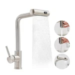 Owofan Kitchen Faucet Pull Down Sprayer Waterfall Single Hole Handle SUS304 Stee. Fixed Price $44.08.