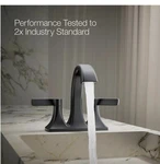 New Kohler Maxton 4" Centerset Bathroom Faucet Matte Black/ Llave Para !!. Fixed Price $69.95.