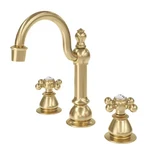 Classic Hook Widespread Deck Mount Lavatory Faucets F2-0012 With Pop-up Drain. Fixed Price $275.52.
