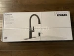 Kohler Easmor Single-handle Pull Down Sprayer Kitchen Faucet Matte Black. Fixed Price $125.95.