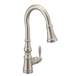 Home Kitchen Upgrade Moen Weymouth Pulldown Faucet S73004SRS. Fixed Price $703.99.