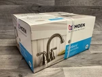 Moen Bathroom Faucet WS84913SRN Two-handle High Arc Brushed Nickel. Fixed Price $59.75.