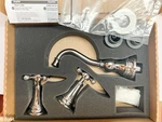 Moen TS42112 Weymouth Cross Handle Wall Mount Bathroom Faucet Trim Chrome. Fixed Price $399.01.