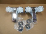 * 2 Pack 4" Lavatory Faucet Chrome American Brass Clear Acrylic Handles. Fixed Price $24.99.