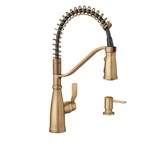 Moen Nolia 87886BZG Pulldown Kitchen Faucet,bronzed Gold *new*. Fixed Price $194.99.