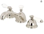 Kingston Brass KS396.PL Restoration 1.2 Gpm Widespread Bathroom - Nickel. Fixed Price $100.00.