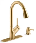 Setra Pull-down Kitchen Faucet Vibrant Brushed Moderne Brass K-R22897-SD-2MB. Fixed Price $215.99.