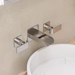 Alfi Brand AB1796 1.2 Gpm Wall Mounted Widespread Bathroom Faucet - Nickel. Fixed Price $438.75.