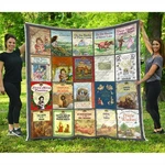 Laura Ingalls Wilder Books Quilt Blanket Classic Covers Nostalgic Gift. Fixed Price $59.95.