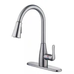 Glacier Bay Kitchen Faucet Mckenna Collection Pull Down Sprayer, Stainless Steel. Fixed Price $65.41.