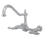 Kingston Brass KS124.AL Heritage 1.8 Gpm Wall Mounted Widespread - Chrome. Fixed Price $227.47.