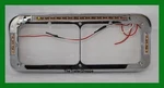 Headlight Bezel With Visor Rectangular Dual Lights 21 Amber Led Clear Lens. Fixed Price $52.50.