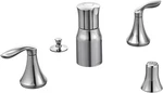 Moen T5220 Eva Chrome Two-handle Bidet Faucet Valve Required. Fixed Price $104.45.