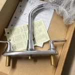 American Standard Chrome High Arc Kitchen Faucet 4275550.002 Lever Handles. Fixed Price $65.00.