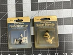 New 2-PACK Lot It Home Impressions 464198 Double Handle Faucet Diverter. Fixed Price $14.24.