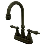 Kingston Brass KS2495AL Governor Two-handle 2-HOLE Deck Mount Bar Faucet Oil. Fixed Price $180.30.