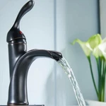 Aquafaucet Waterfall Oil Rubbed Bronze Brass Mount Single Hole Bathroom. Fixed Price $56.00.