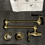 Votamuta Wall Mount Pot Filler Kitchen Faucet Brushed Brass. Fixed Price $279.69.