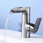 Rainovo Waterfall Faucet Brushed Nickel Single Hole Handle 360 Swivel. Fixed Price $39.99.