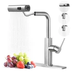 Kitchen Faucet Pull Down Sprayer Aleasha Waterfall Sink 3. Fixed Price $86.65.